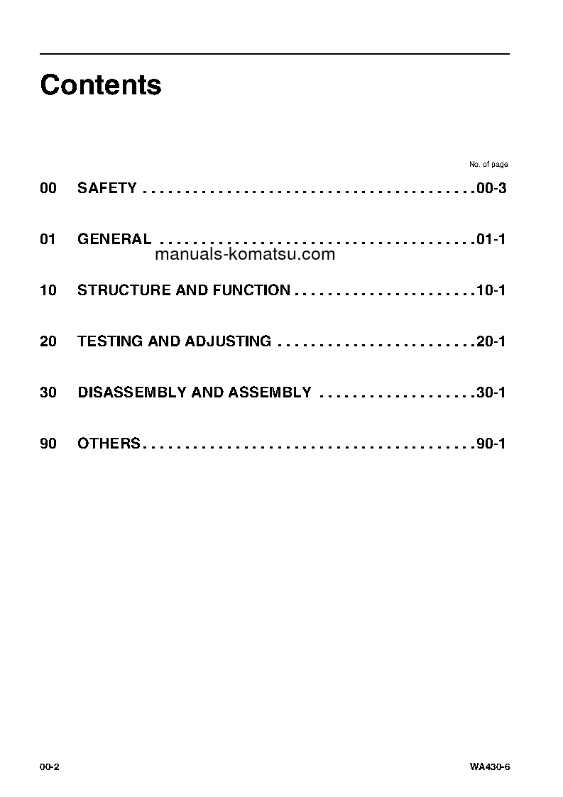 Protected: WA430-6(DEU) S/N H50051-UP Shop (repair) manual (English)