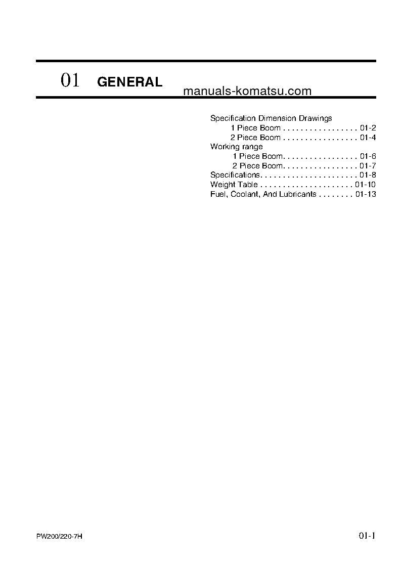 Protected: PW220-7(DEU) S/N H50051-UP Shop (repair) manual (English)
