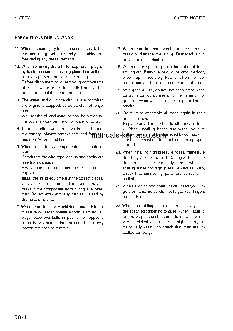 Protected: WA320-3(DEU) S/N WA320H20051-UP Shop (repair) manual (English)