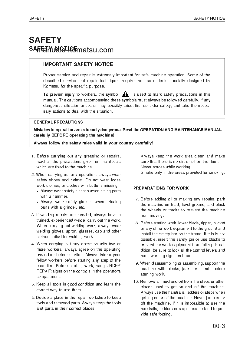 Protected: WA380-3(DEU) S/N WA380H20051-UP Shop (repair) manual (English)