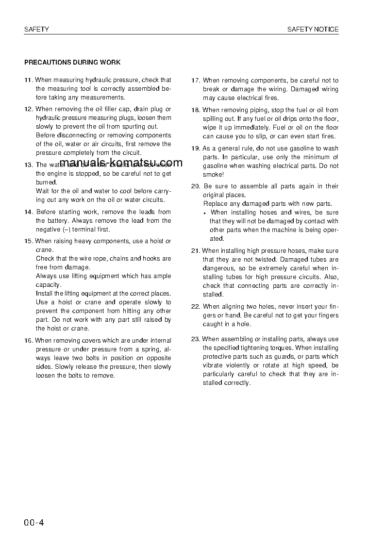 Protected: WA380-3(DEU) S/N WA380H20051-UP Shop (repair) manual (English)