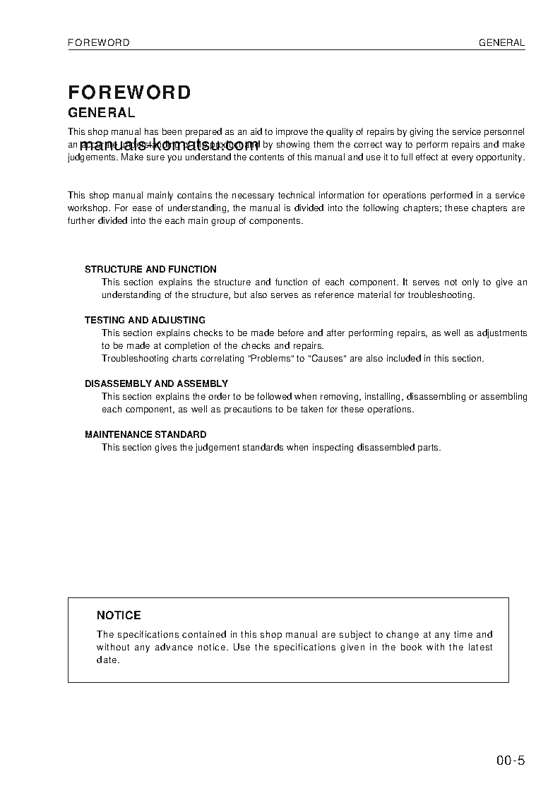 Protected: WA420-3(DEU) S/N WA420H30051-UP Shop (repair) manual (English)