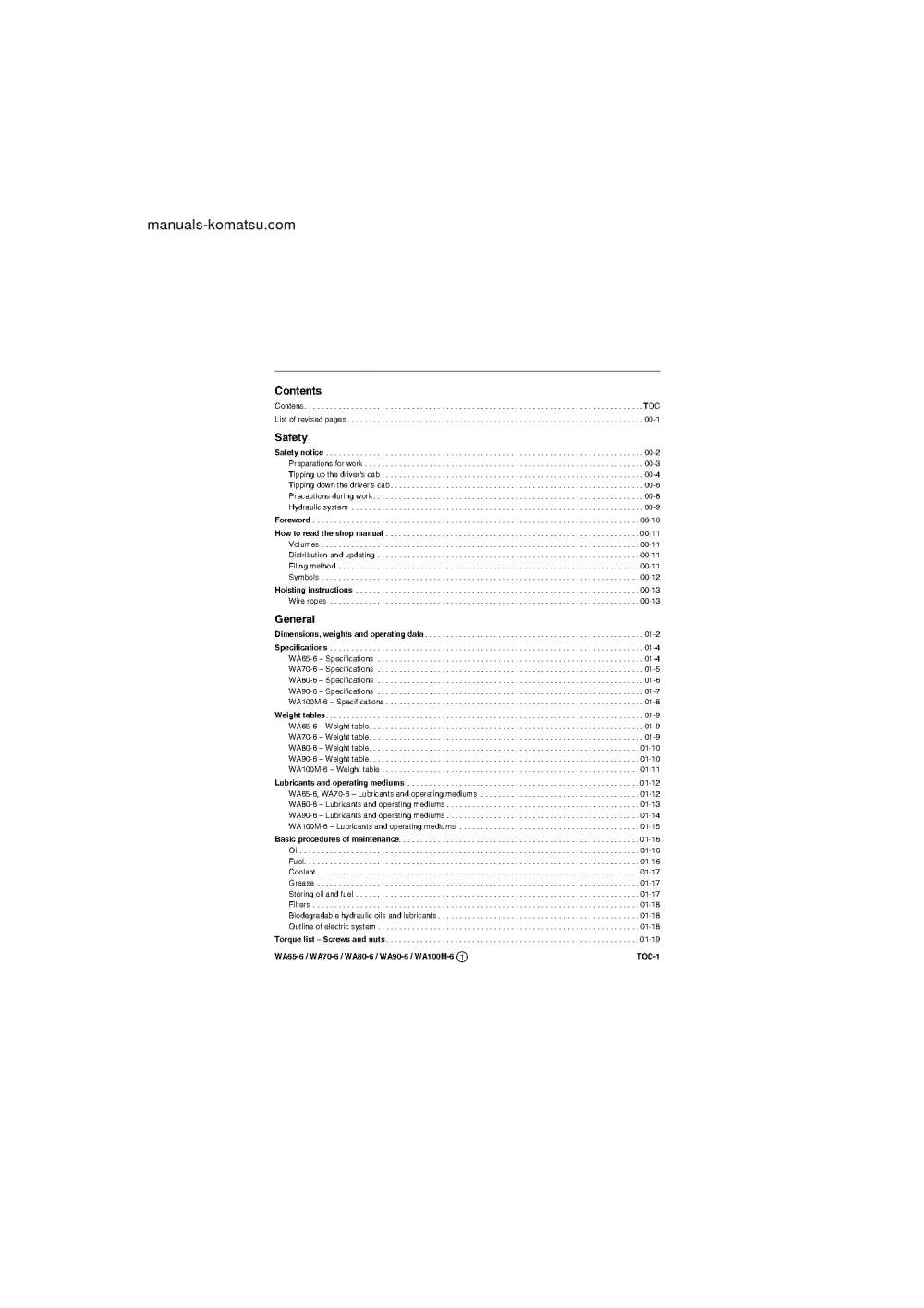 Protected: WA65-6(DEU) S/N H60051-UP Shop (repair) manual (English)