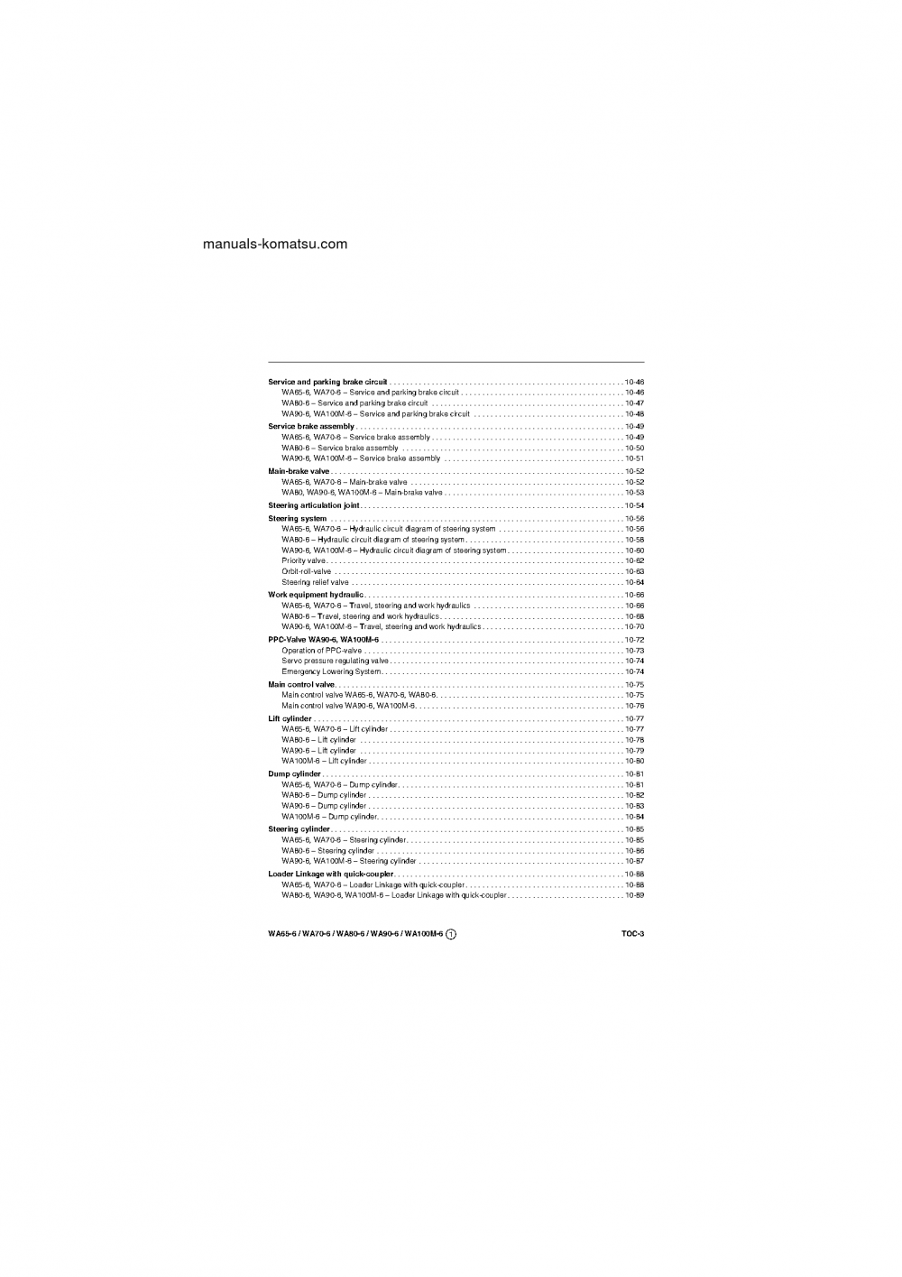Protected: WA65-6(DEU) S/N H60051-UP Shop (repair) manual (English)