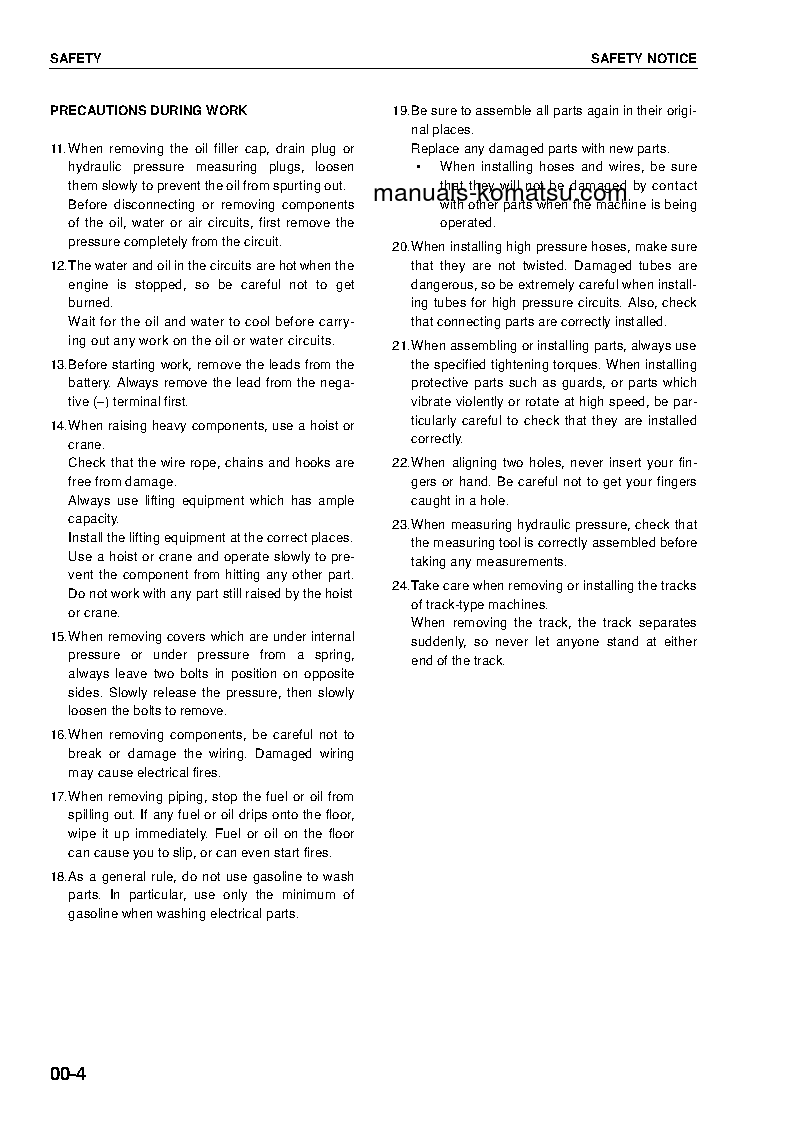 Protected: WA380-5(DEU)-H S/N WA380H50051-WA380H50756 Shop (repair) manual (English)