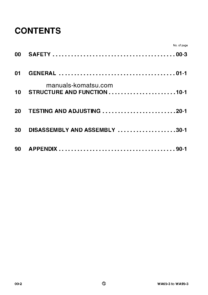 Protected: WA65-3(DEU) S/N HA940051-HA940771 Shop (repair) manual (English)