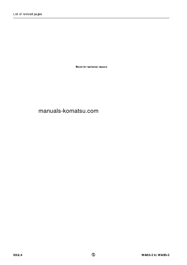 Protected: WA65-3(DEU) S/N HA940051-HA940771 Shop (repair) manual (English)