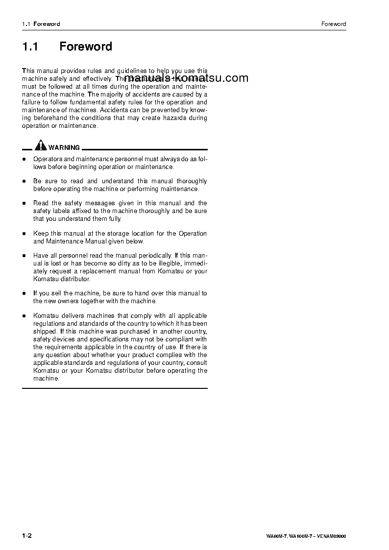 Protected: WA100M-7(DEU) S/N H62051-AND UP Operation manual (English)