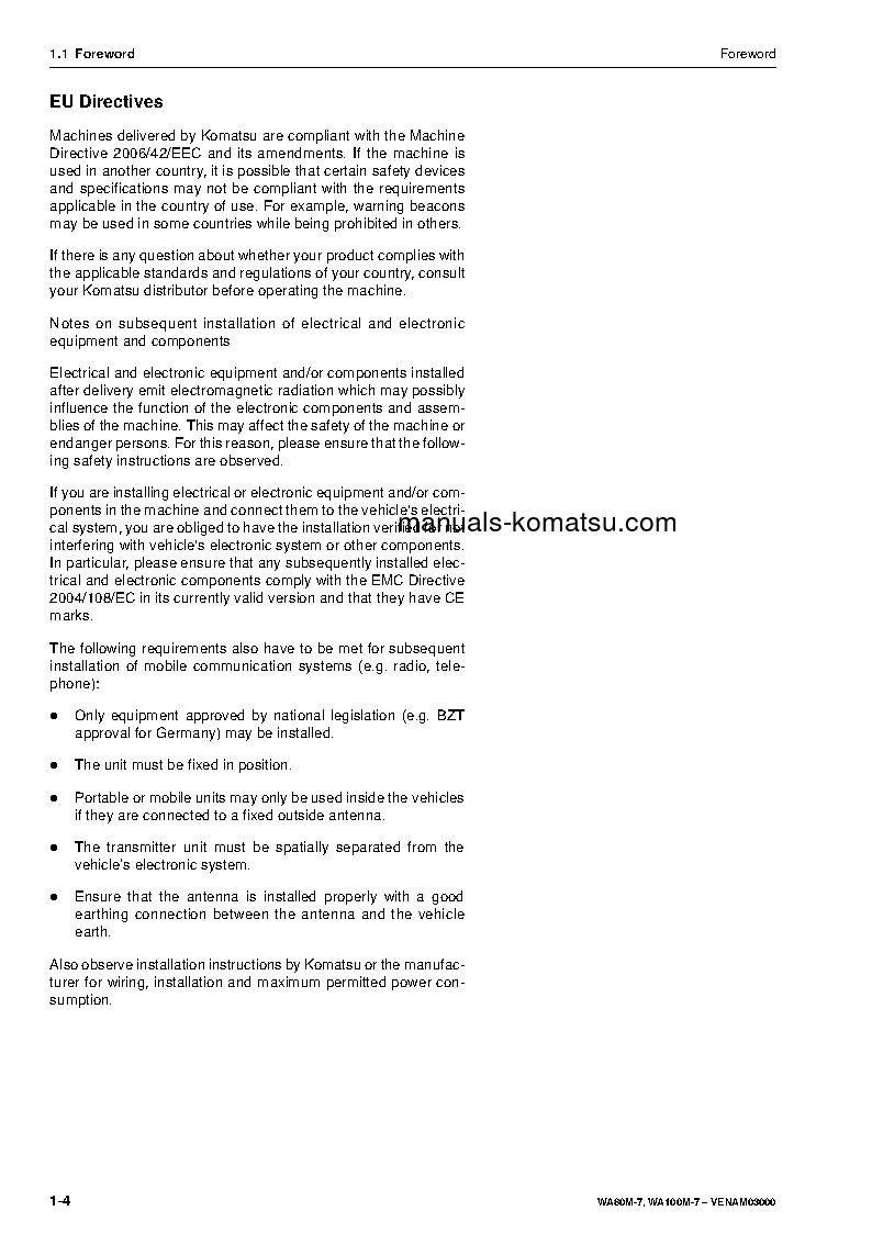 Protected: WA100M-7(DEU) S/N H62051-AND UP Operation manual (English)