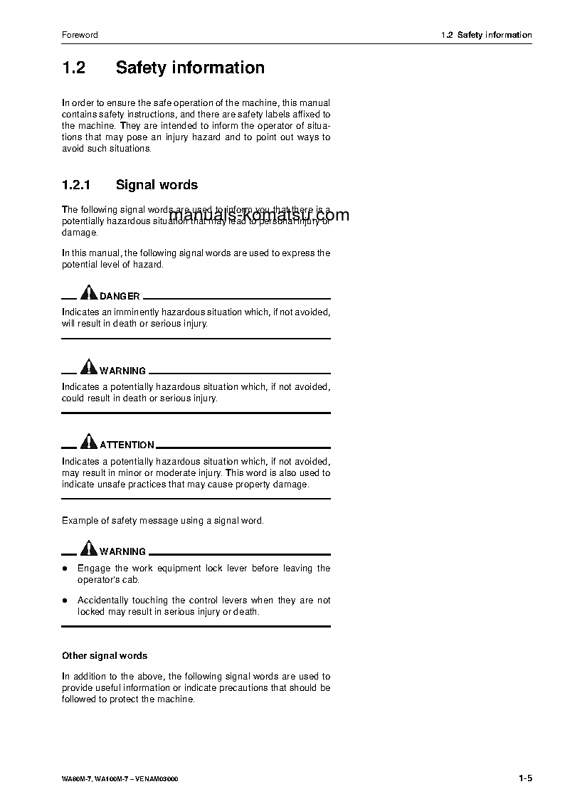 Protected: WA100M-7(DEU) S/N H62051-AND UP Operation manual (English)