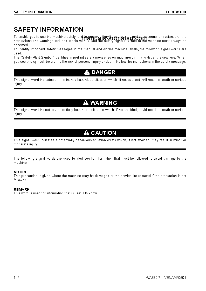 Protected: WA380-7(DEU) S/N H62051-UP Operation manual (English)