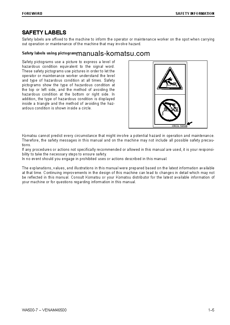 Protected: WA500-7(DEU) S/N H62051-AND UP Operation manual (English)