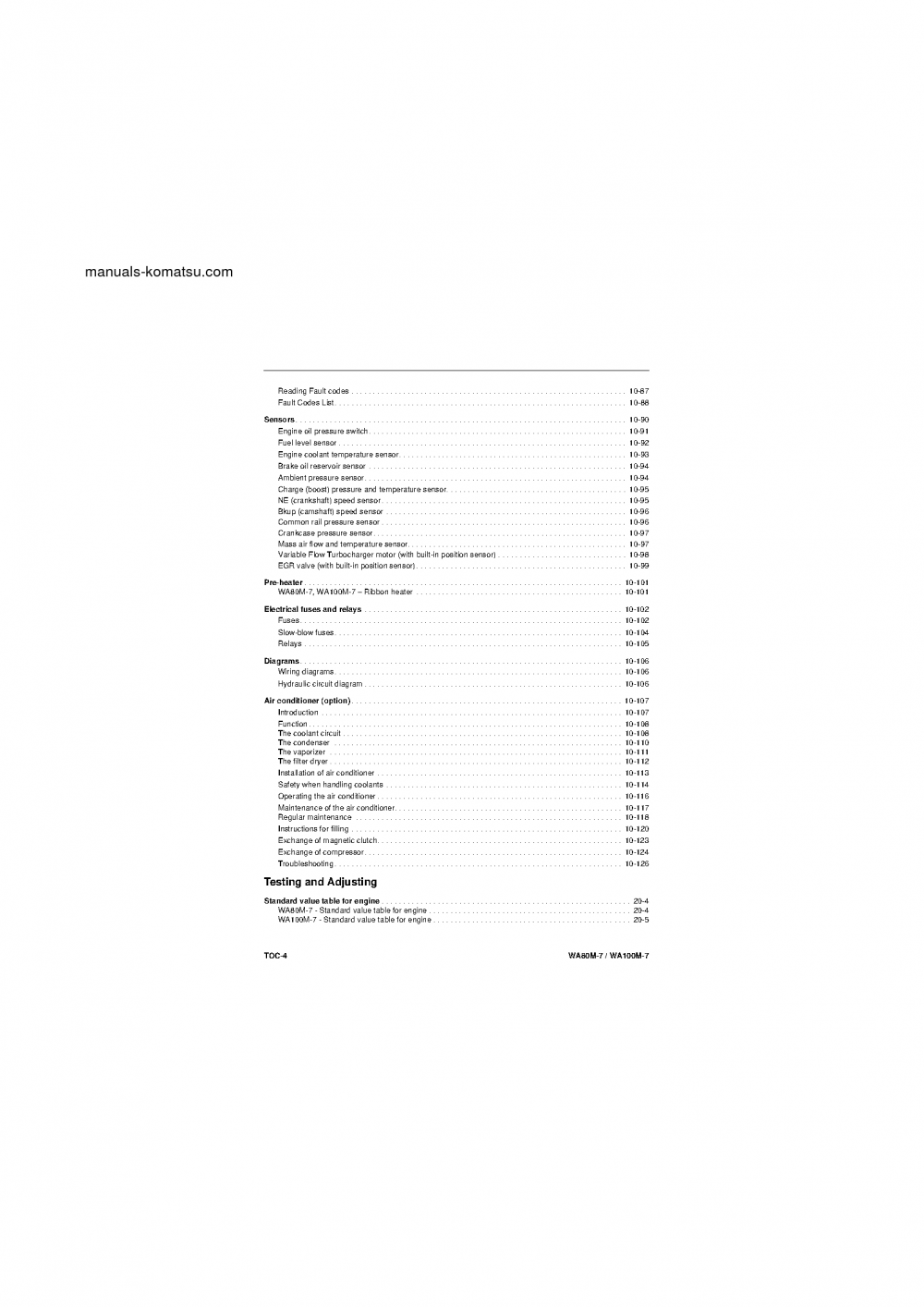 Protected: WA100M-7(DEU) S/N H62051-AND UP Shop (repair) manual (English)