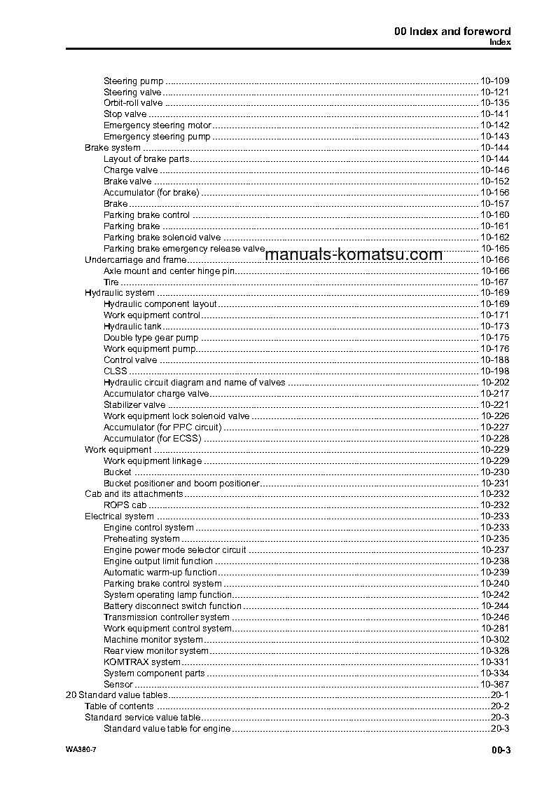 Protected: WA380-7(DEU) S/N H62051-UP Shop (repair) manual (English)