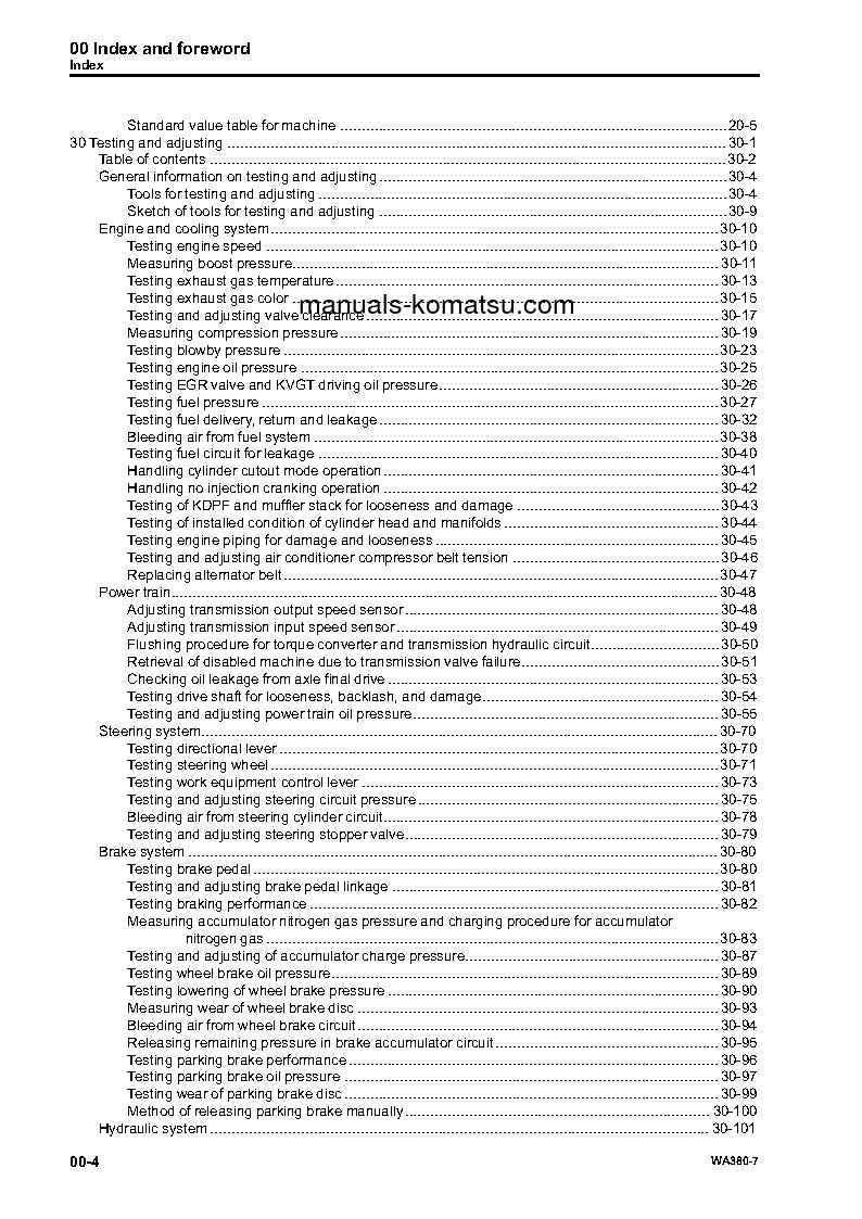 Protected: WA380-7(DEU) S/N H62051-UP Shop (repair) manual (English)