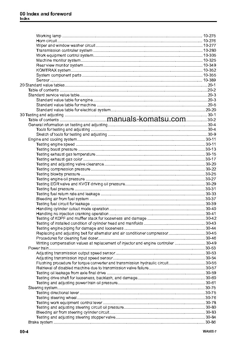 Protected: WA500-7(DEU) S/N H62051-AND UP Shop (repair) manual (English)