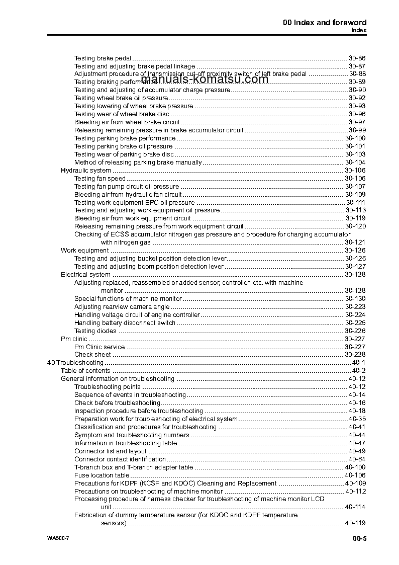 Protected: WA500-7(DEU) S/N H62051-AND UP Shop (repair) manual (English)