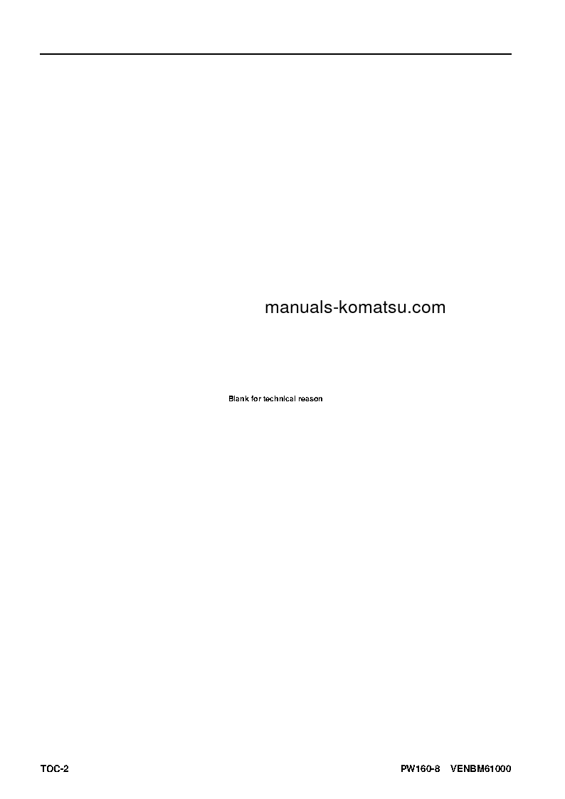 Protected: PW160-8(DEU) S/N H60051-UP Shop (repair) manual (English)