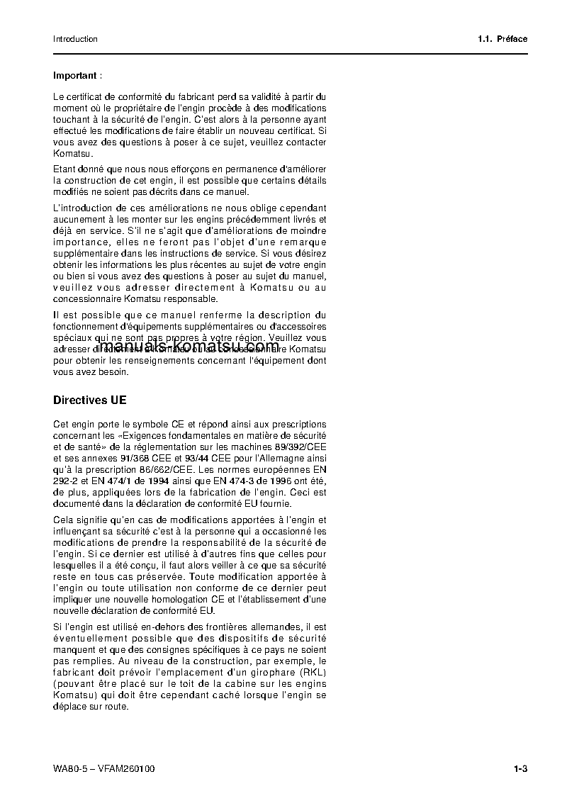 Protected: WA80-5(DEU) S/N H50051-UP Operation manual (French)