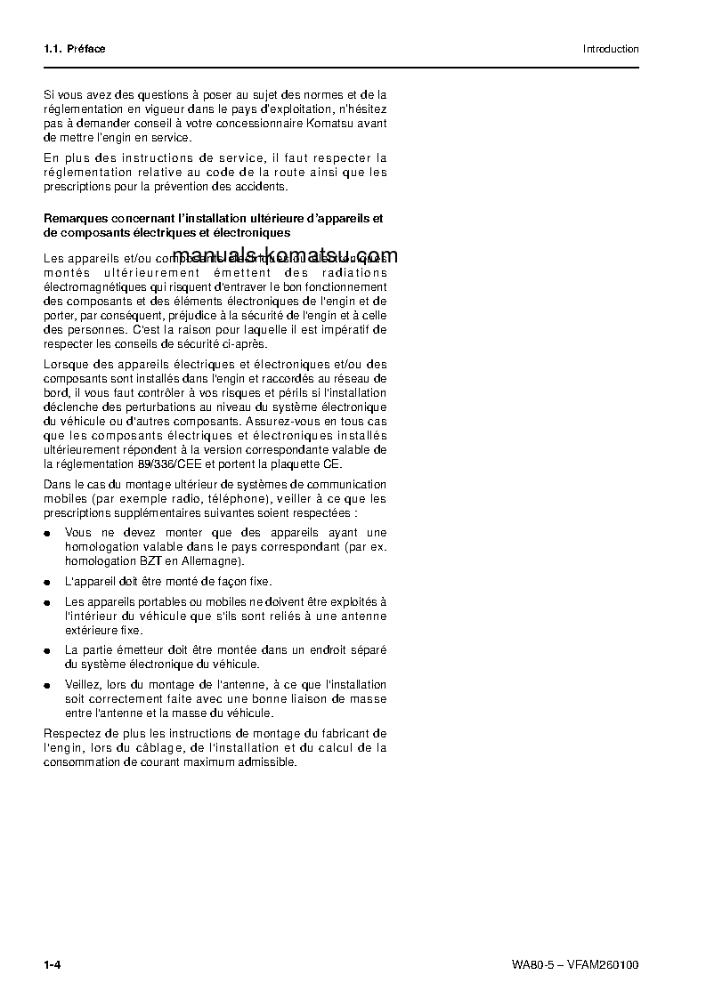 Protected: WA80-5(DEU) S/N H50051-UP Operation manual (French)