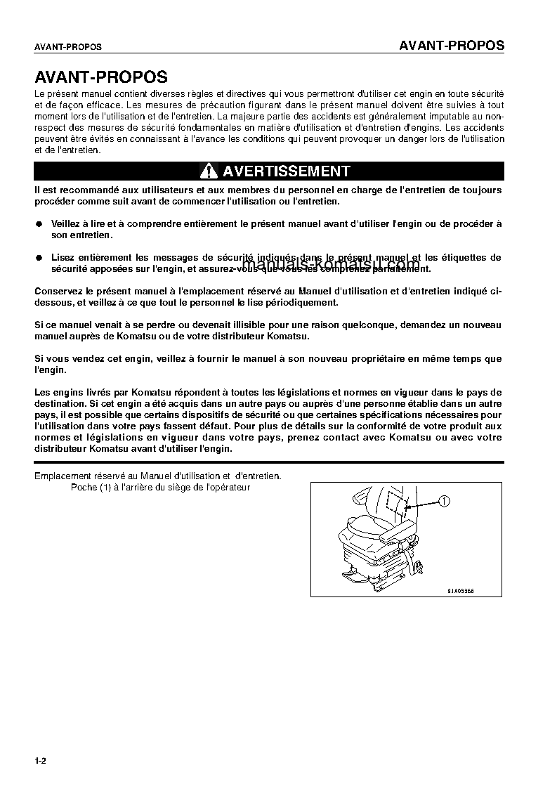 Protected: WA380-5(DEU)-H S/N H50051-UP Operation manual (French)