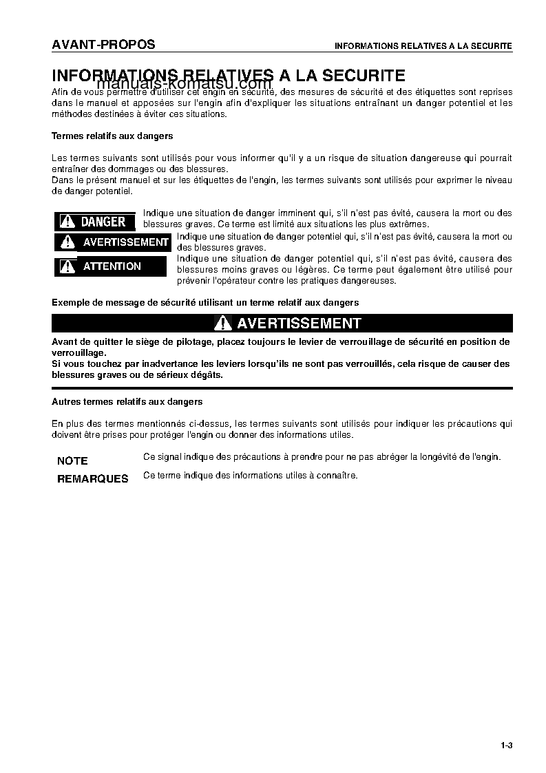 Protected: WA380-5(DEU)-H S/N H50051-UP Operation manual (French)