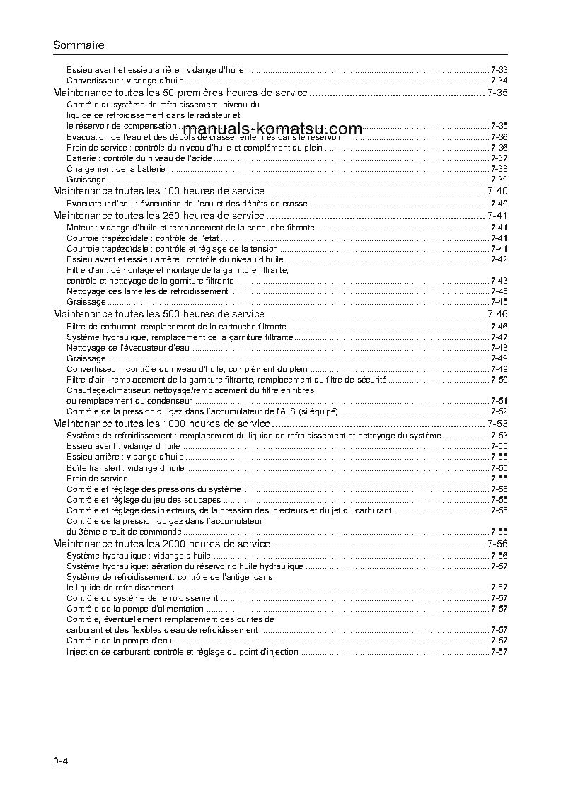 Protected: WA65-3(DEU)-30 KM/H S/N H20772-UP Operation manual (French)