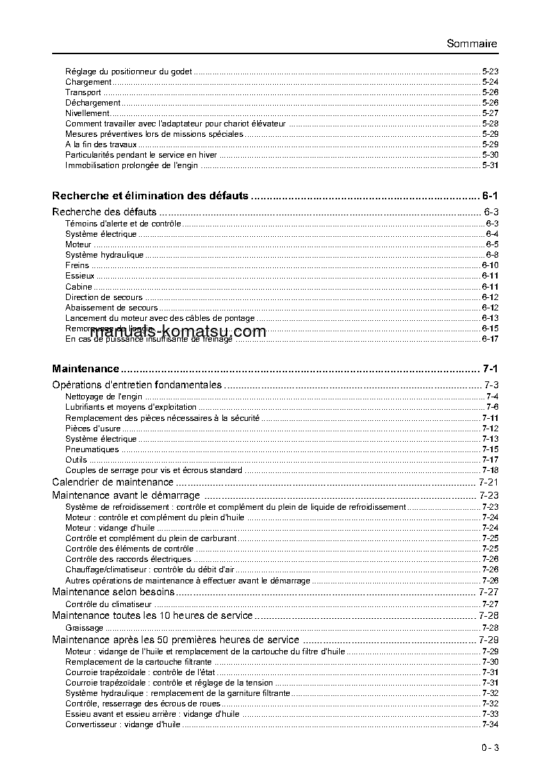 Protected: WA75-3(DEU) S/N H21434-UP Operation manual (French)
