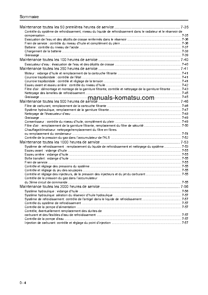 Protected: WA75-3(DEU) S/N H21434-UP Operation manual (French)