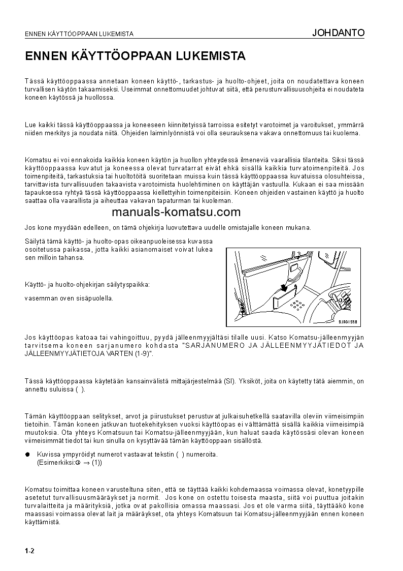 Protected: HD405-7(DEU) S/N 7611-UP Operation manual (Finnish)