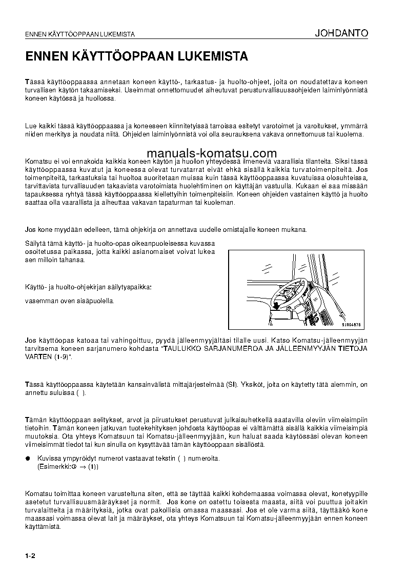 Protected: HD605-7(DEU)-TIER3 S/N 10739-UP Operation manual (Finnish)