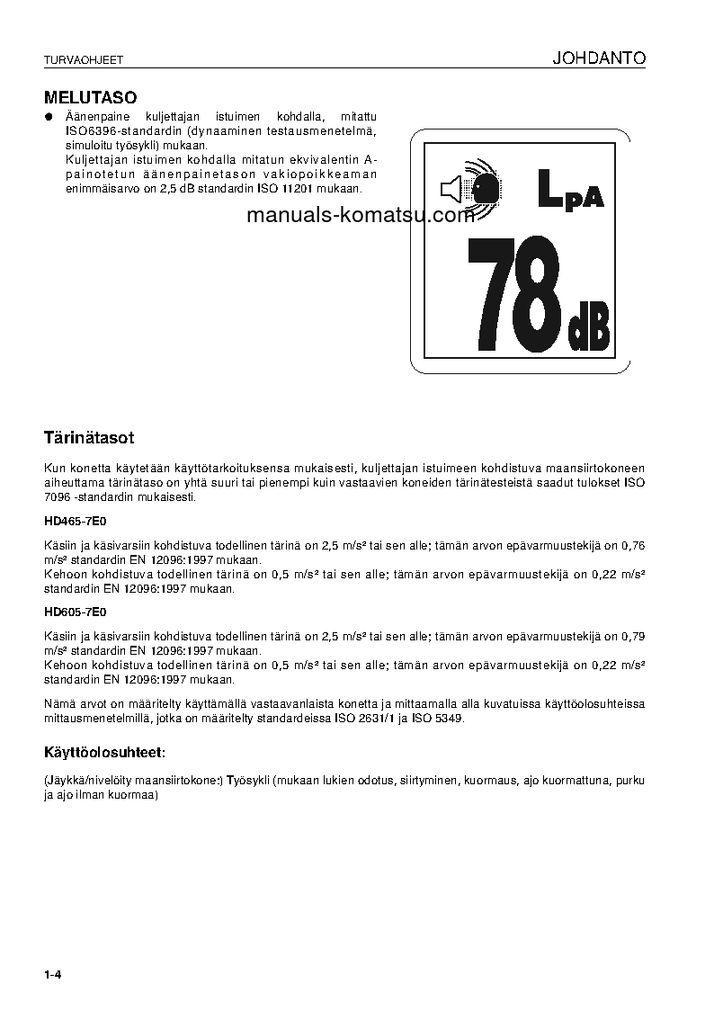 Protected: HD605-7(DEU)-TIER3 S/N 10739-UP Operation manual (Finnish)