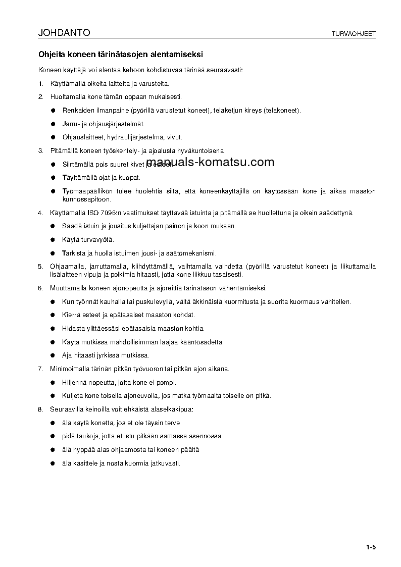 Protected: HD605-7(DEU)-TIER3 S/N 10739-UP Operation manual (Finnish)