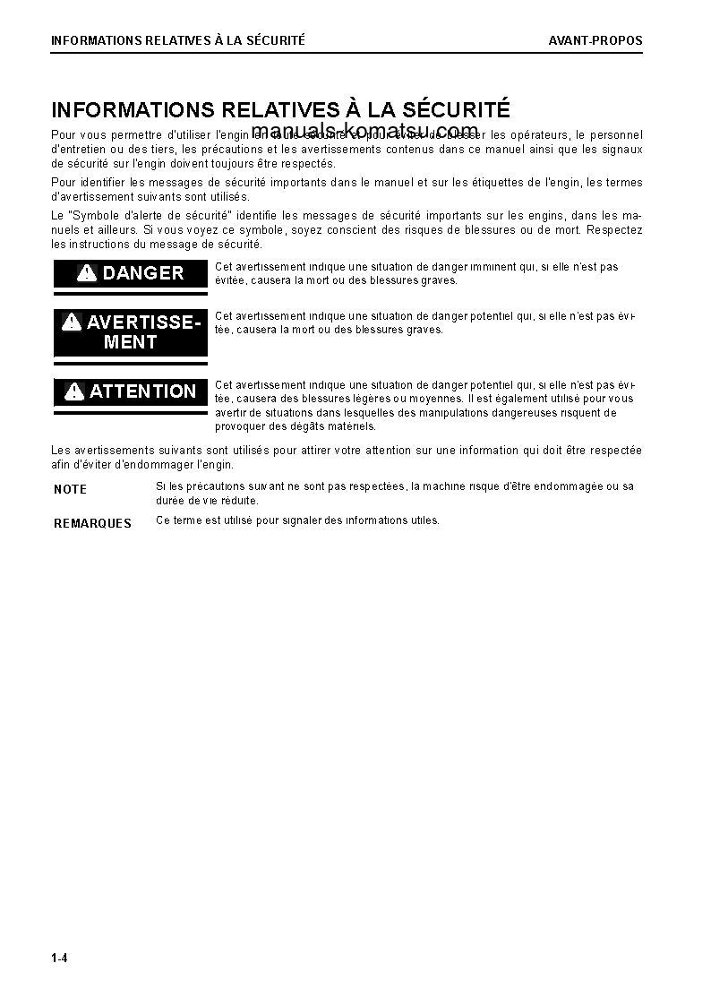 Protected: WA470-8(DEU) S/N H55051-UP Operation manual (French)