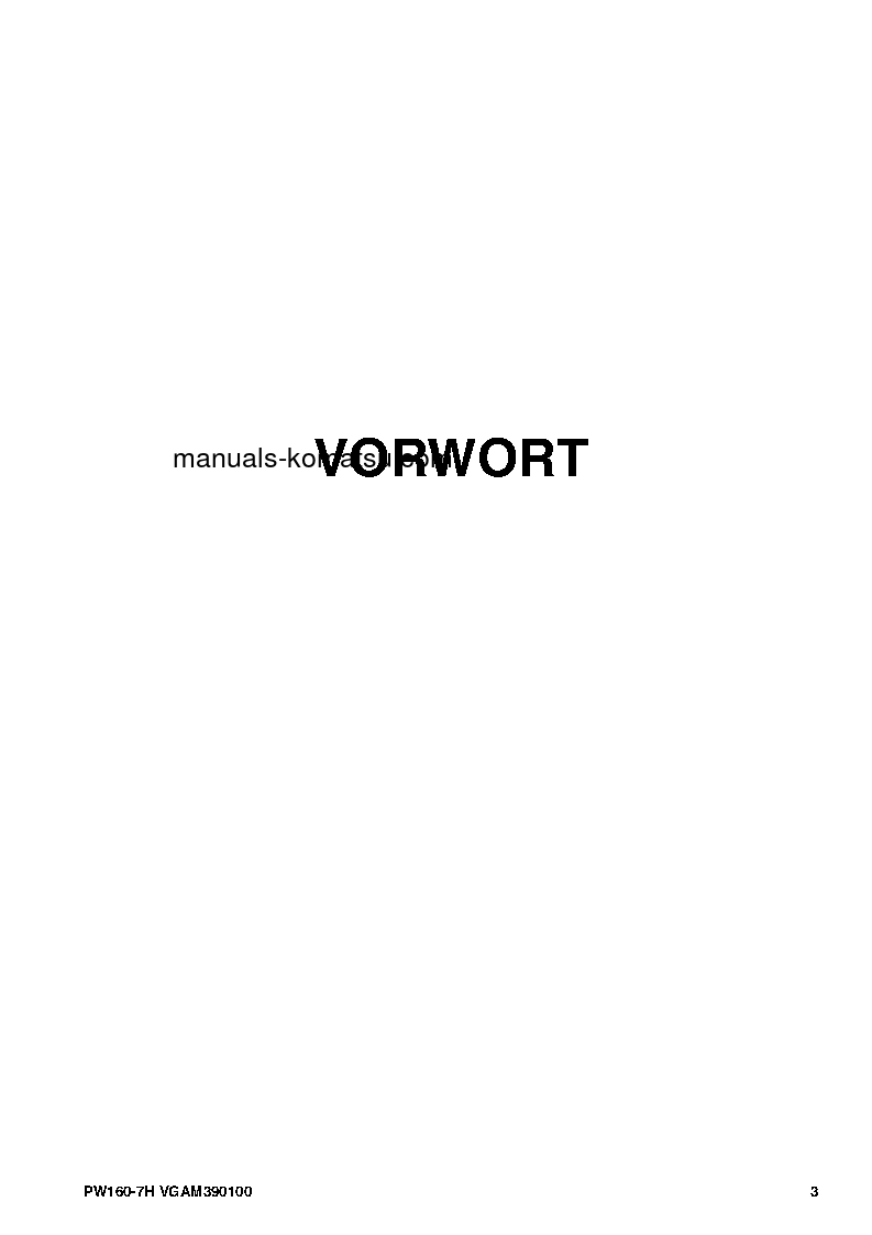 Protected: PW160-7(DEU) S/N H50051-UP Operation manual (German)
