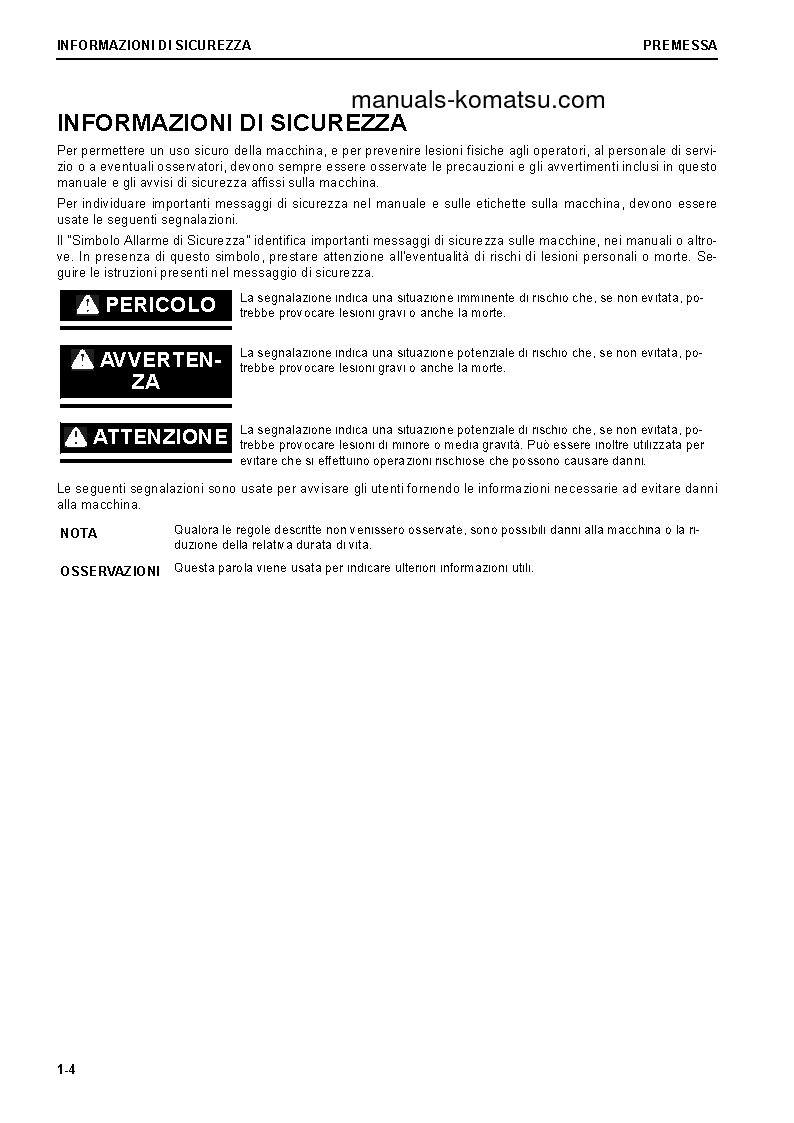 Protected: WA470-8(DEU) S/N H55051-UP Operation manual (Italian)