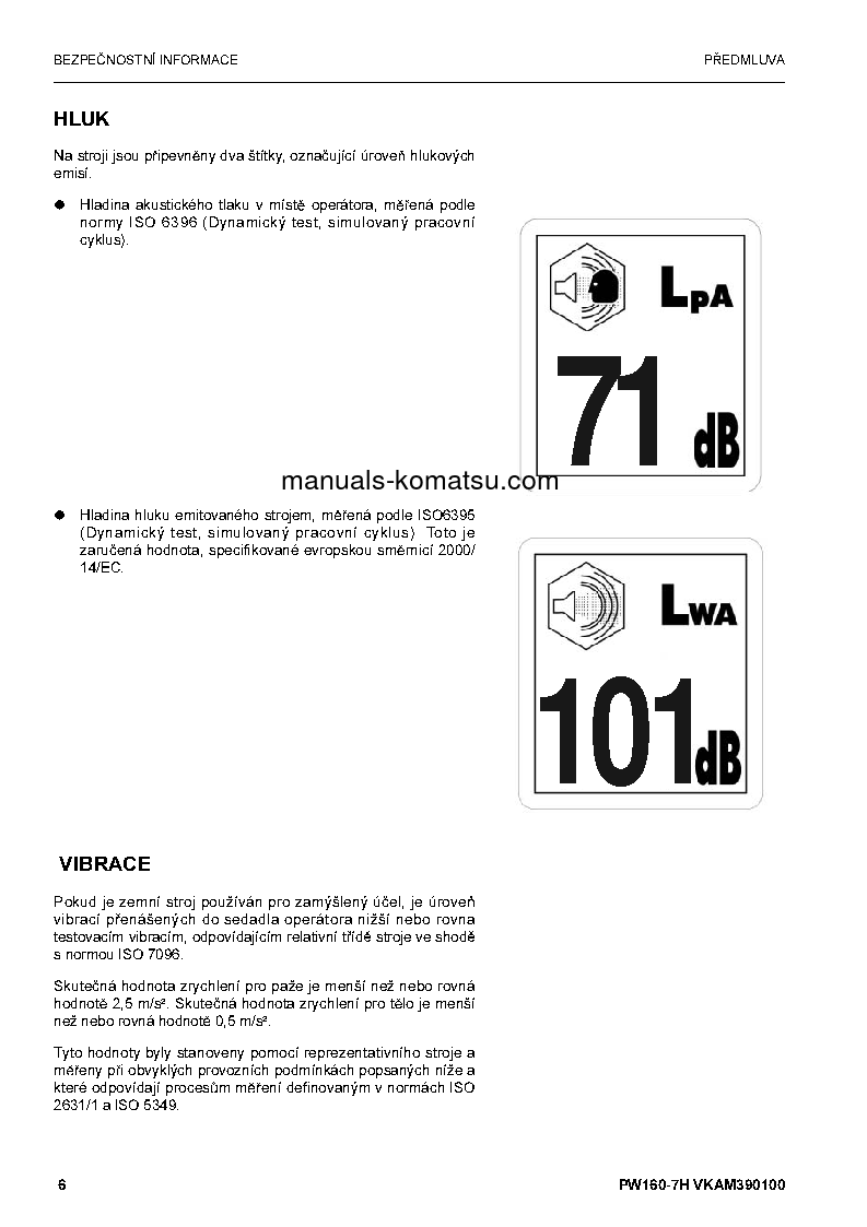 Protected: PW160-7(DEU) S/N H50051-UP Operation manual (Czech)