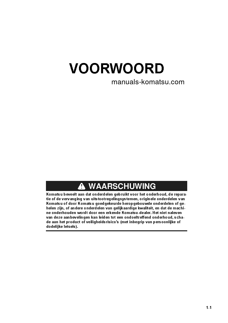 Protected: WA470-8(DEU) S/N H55051-UP Operation manual (Dutch)