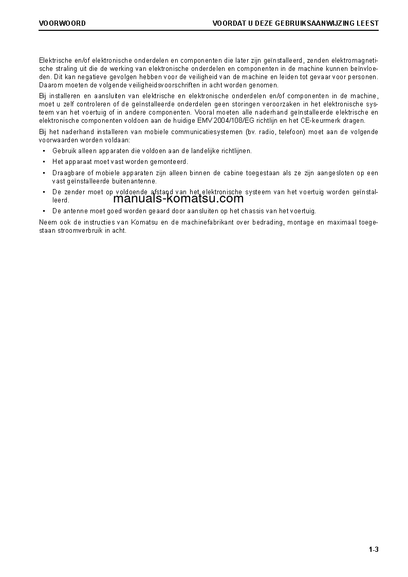 Protected: WA470-8(DEU) S/N H55051-UP Operation manual (Dutch)