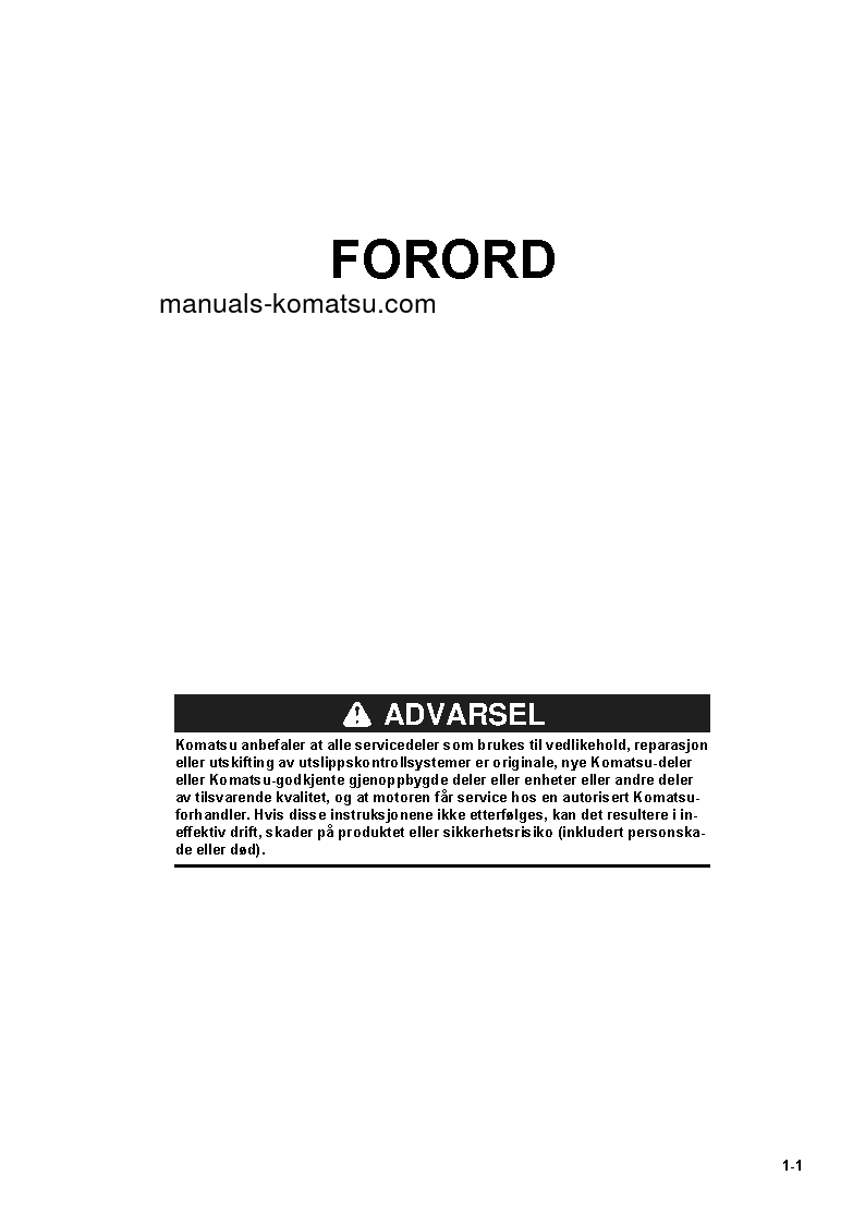 Protected: WA470-8(DEU) S/N H55051-UP Operation manual (Norwegian)