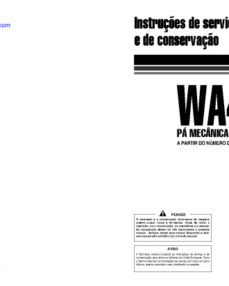 WA470-5(DEU)-H S/N H50051-UP Operation manual (Portuguese)