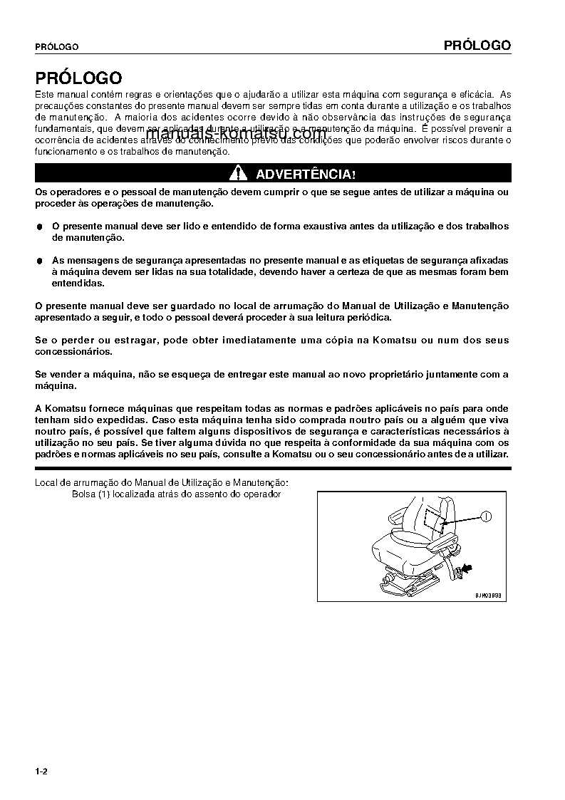 Protected: WA470-5(DEU)-H S/N H50051-UP Operation manual (Portuguese)
