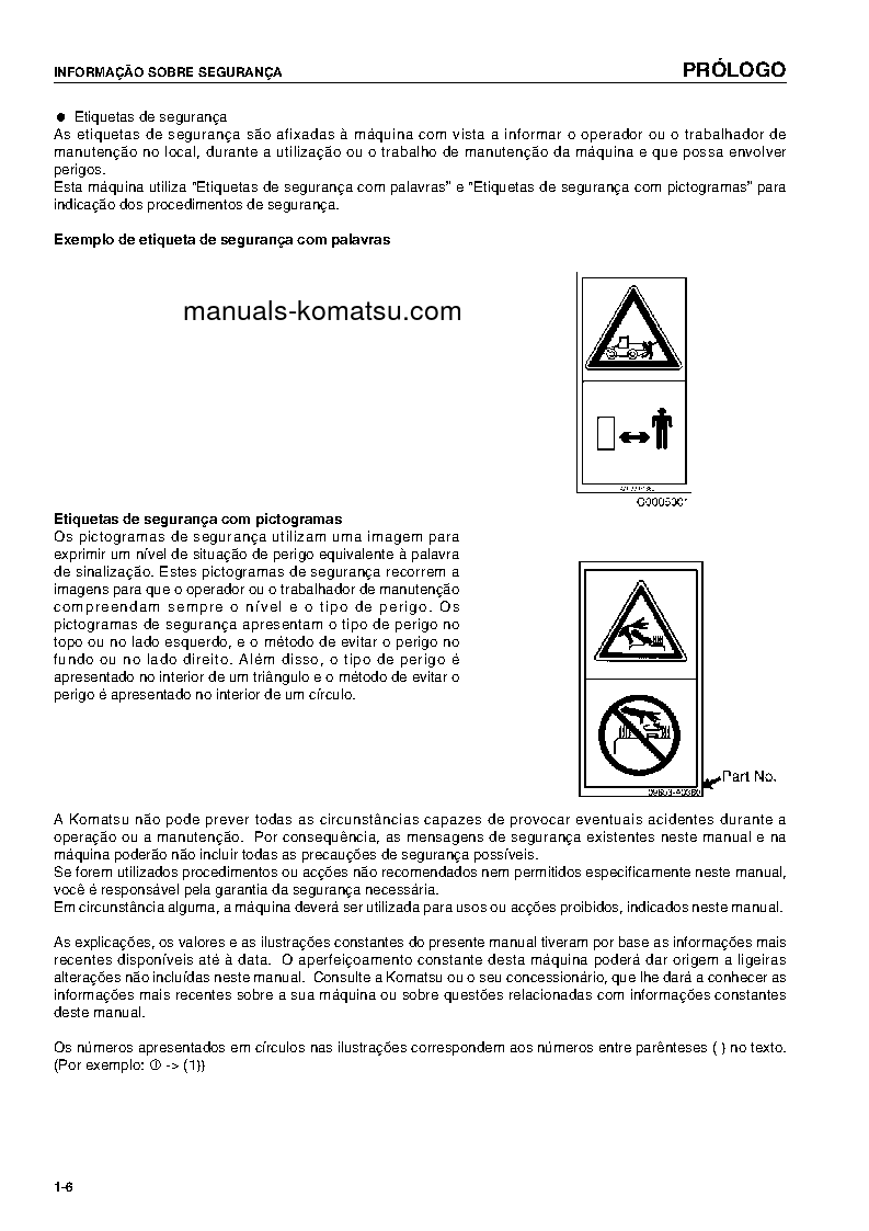 Protected: WA470-5(DEU)-H S/N H50051-UP Operation manual (Portuguese)