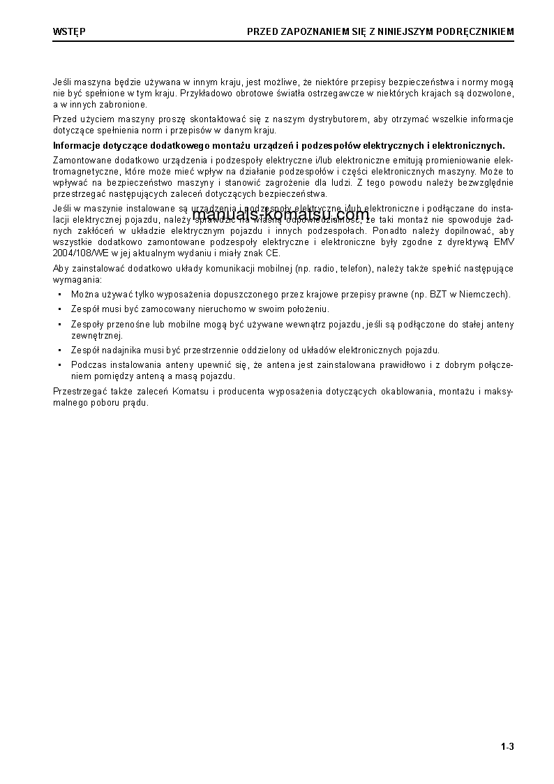 Protected: WA470-8(DEU) S/N 100010-UP Operation manual (Polish)