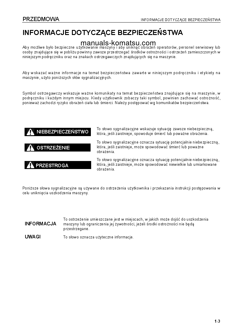 Protected: HD465-7(DEU)-TIER3 S/N 10739-UP Operation manual (Polish)