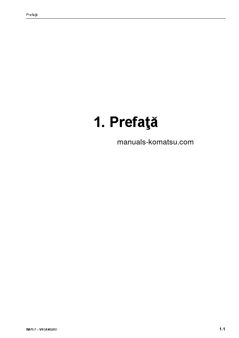 Protected: WA70-7(DEU) S/N H62051-UP Operation manual (Romanian)