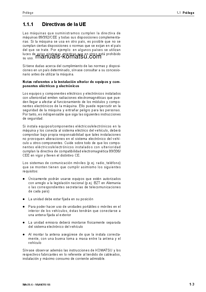 Protected: WA430-6(DEU) S/N H50051-UP Operation manual (Spanish)