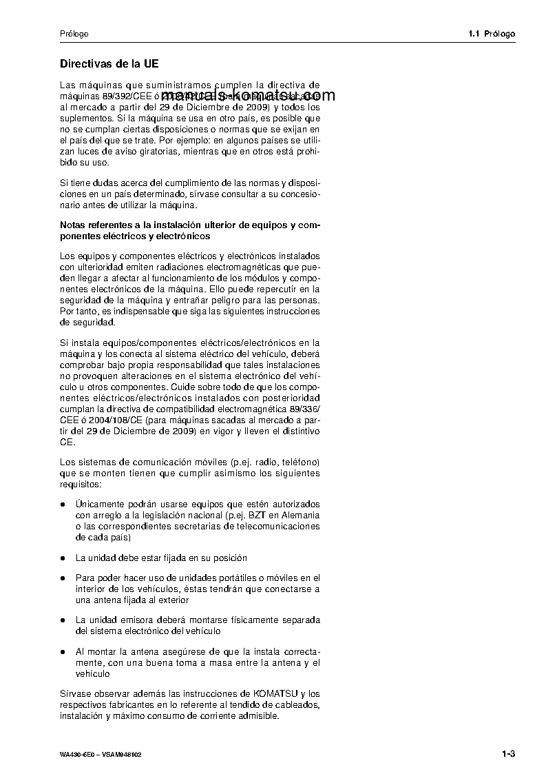 Protected: WA430-6(DEU) S/N H60266-UP Operation manual (Spanish)