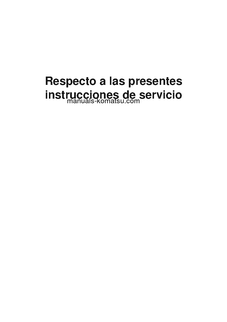 Protected: WA95-3(DEU)-H S/N H20672-UP Operation manual (Spanish)