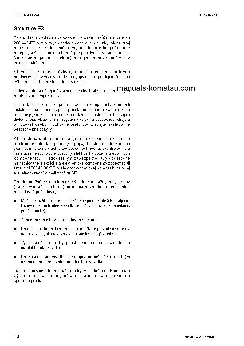 Protected: WA70-7(DEU) S/N H62051-UP Operation manual (Slovak)